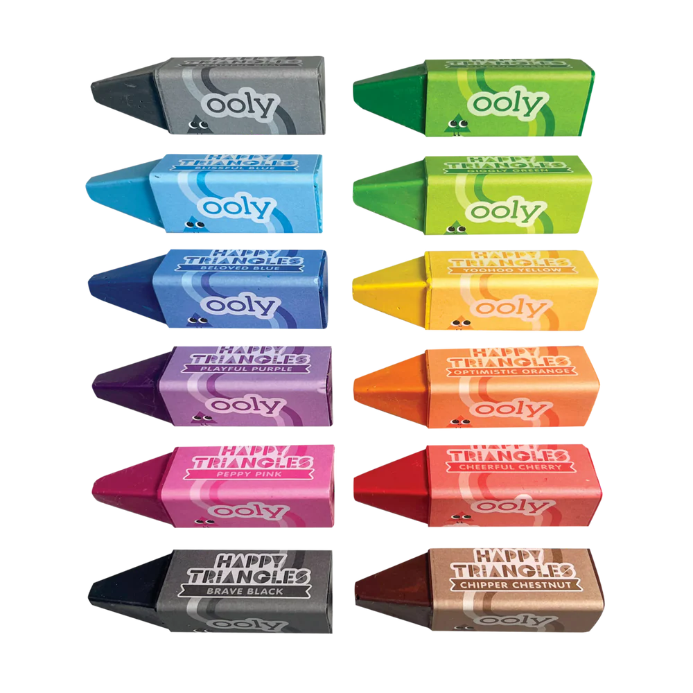 OOLY CRAYONES HAPPY TRIANGLES