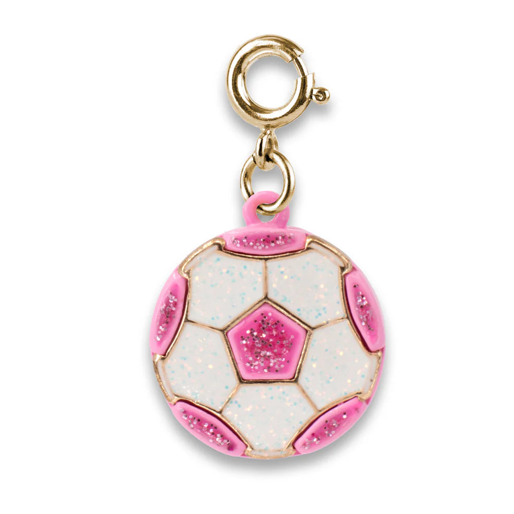 CHARM BALÓN DE FUTBOL ROSA