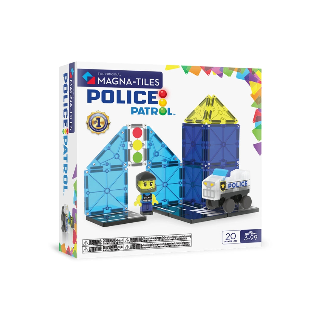 MAGNATILES POLICE PATROL SET DE 20 PZAS