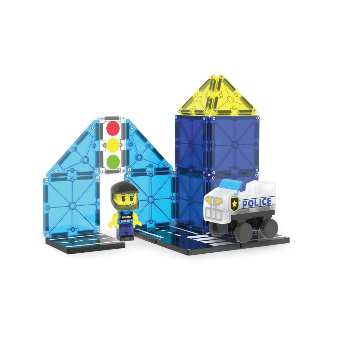 MAGNATILES POLICE PATROL SET DE 20 PZAS