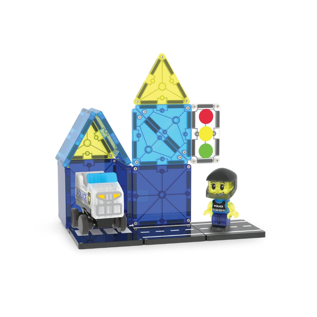 MAGNATILES POLICE PATROL SET DE 20 PZAS
