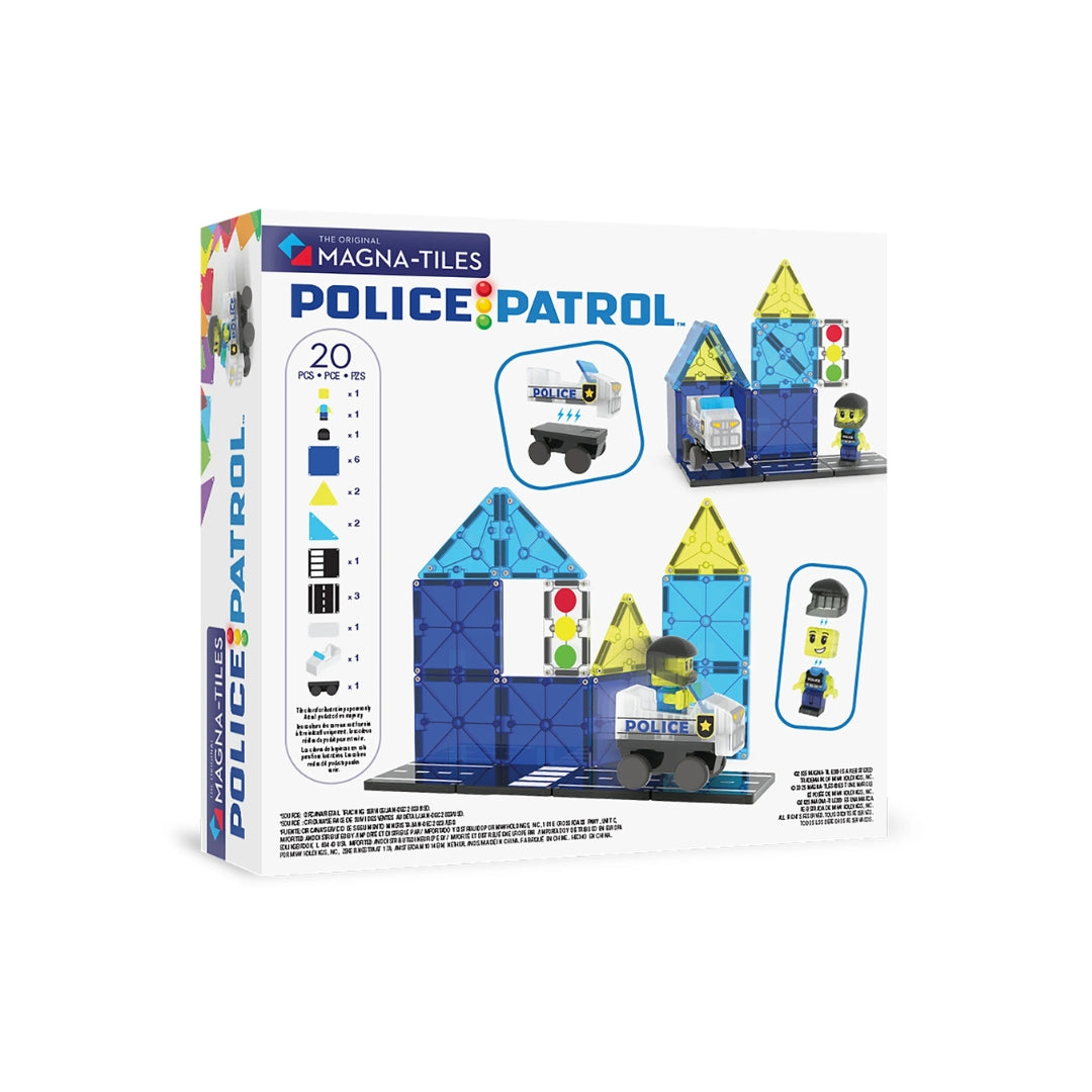 MAGNATILES POLICE PATROL SET DE 20 PZAS