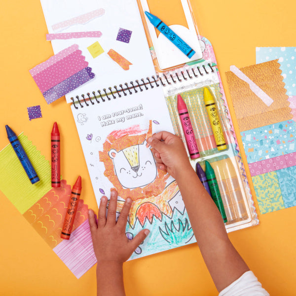 MEGADIDACTICA HEART ART COLAGE SAFARIS