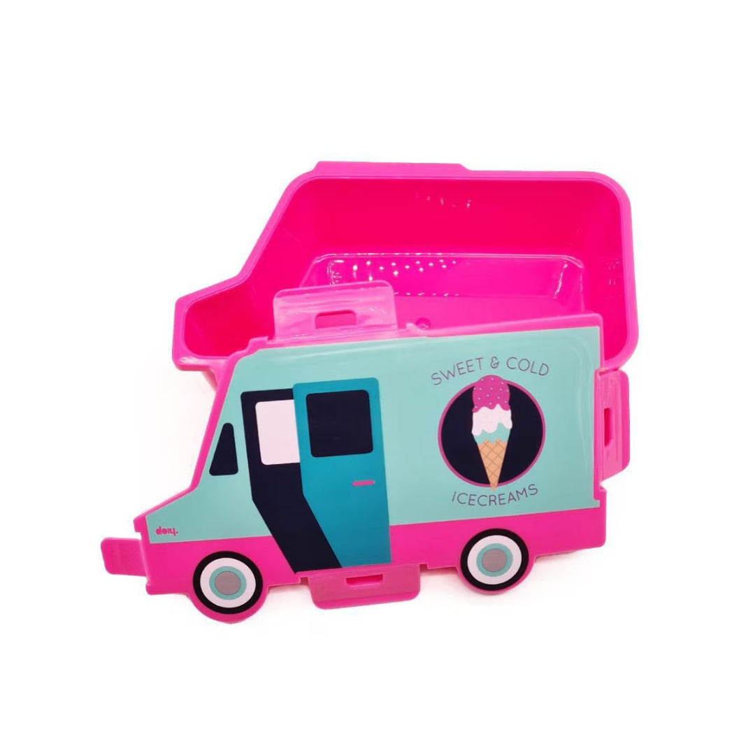 LONCHERA CARRITO ROSA