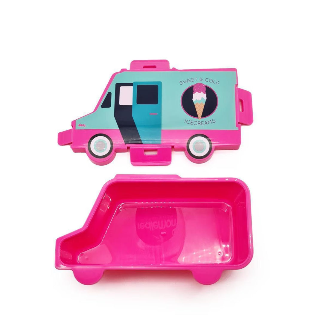 LONCHERA CARRITO ROSA