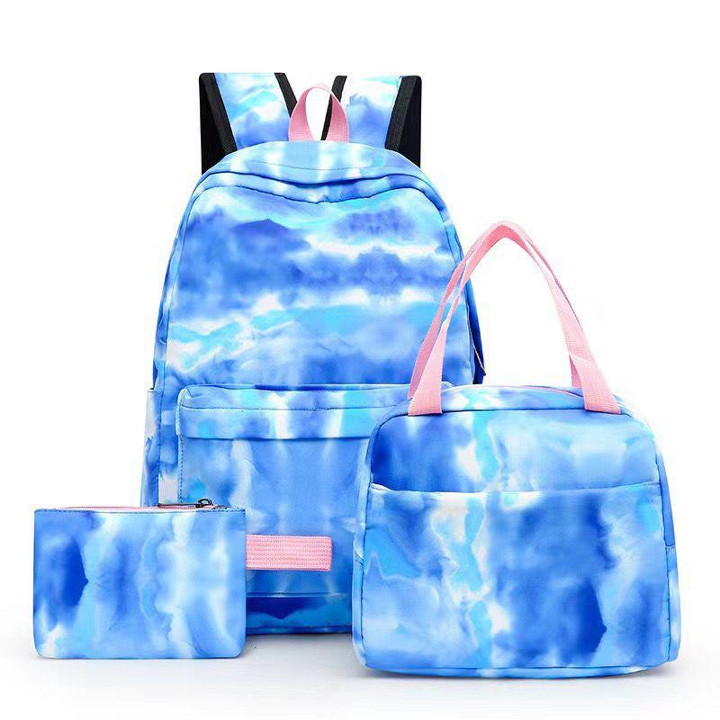 Combo Mochila Mar Azul