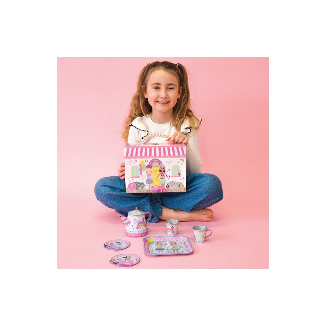 JUEGO DE TÉ MUSICAL DE 9 PIEZAS MEJORES AMIGOS