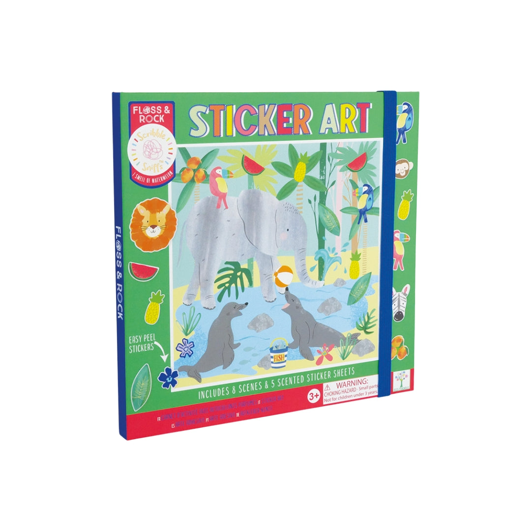 ARTE CON CALCOMANIAS JUNGLA