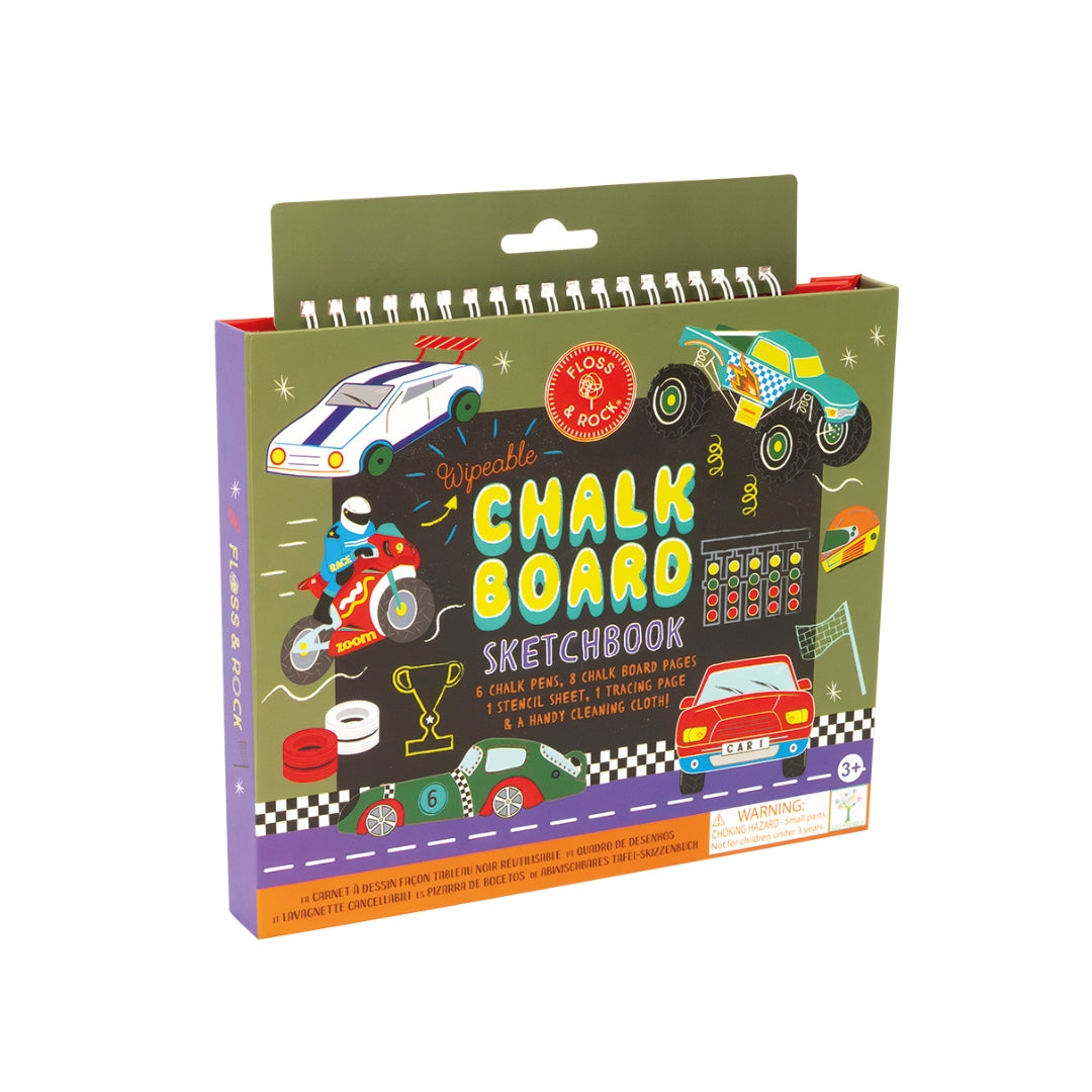 CUADERNO DE BOCETOS DE PIZARRA COCHES
