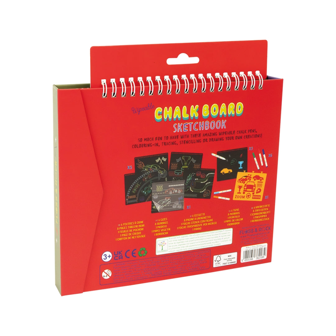 CUADERNO DE BOCETOS DE PIZARRA COCHES