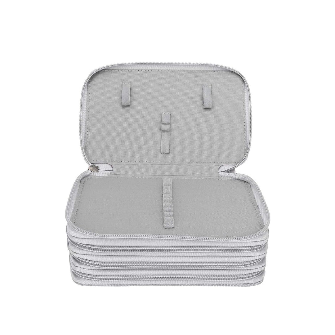 ESTUCHERA HAPPY FACE GRIS