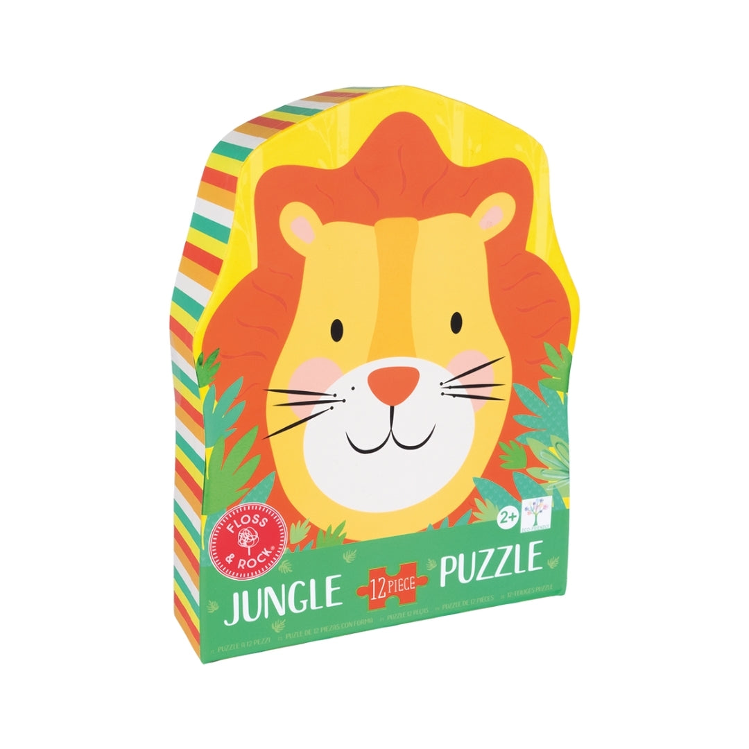 ROMPECABEZAS DE 12 PIEZAS EN  CAJA CON FORMA DE LEÓN