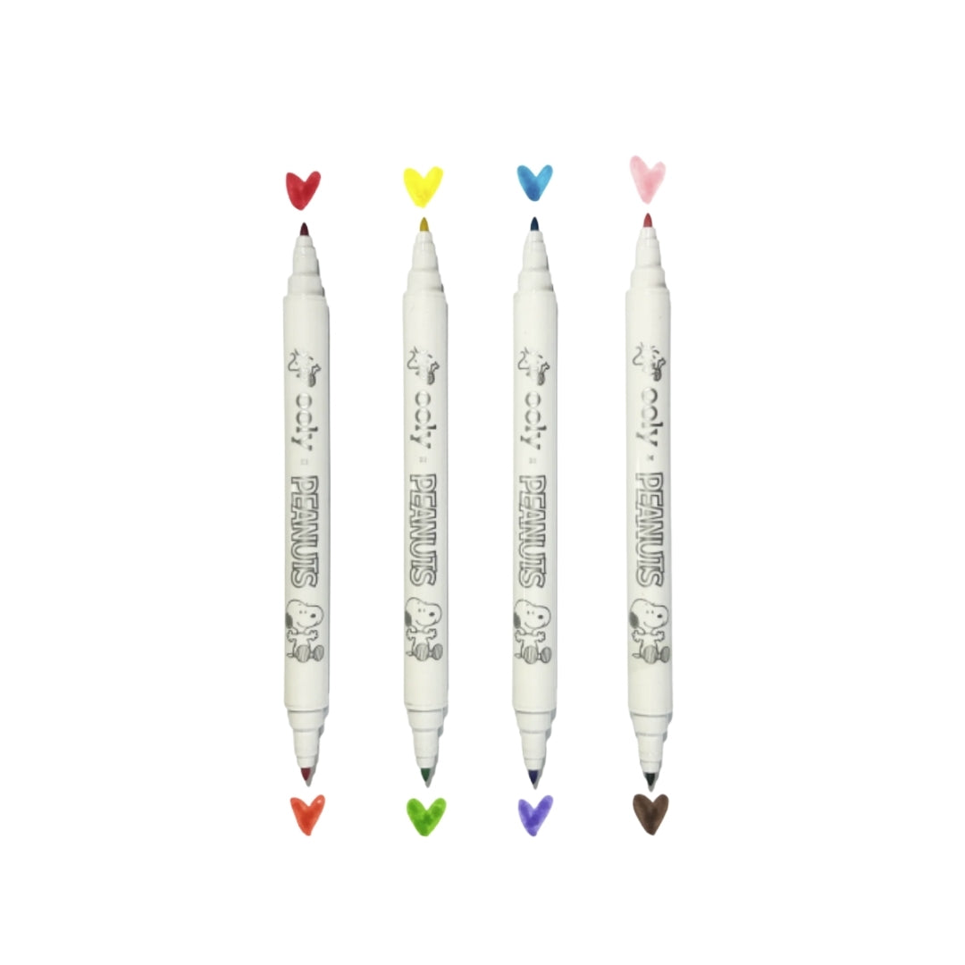 KIT DE VIAJE ACTIVIDADES Y MARCADORES DE DOBLE PUNTA PEANUTS