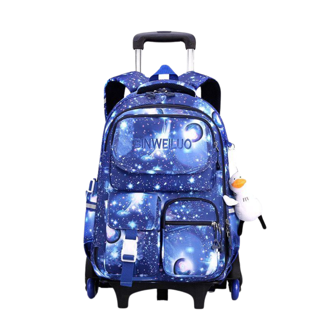 MOCHILA RUEDITAS ESPACIO Pinky Wish