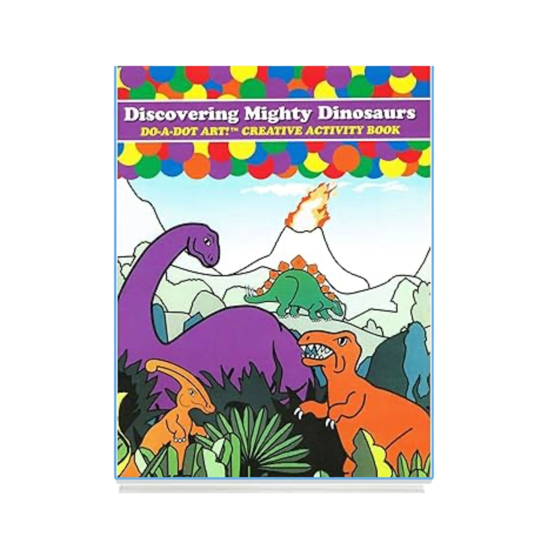 DO A DOT LIBRO PARA COLOREAR DINOSAURIOS