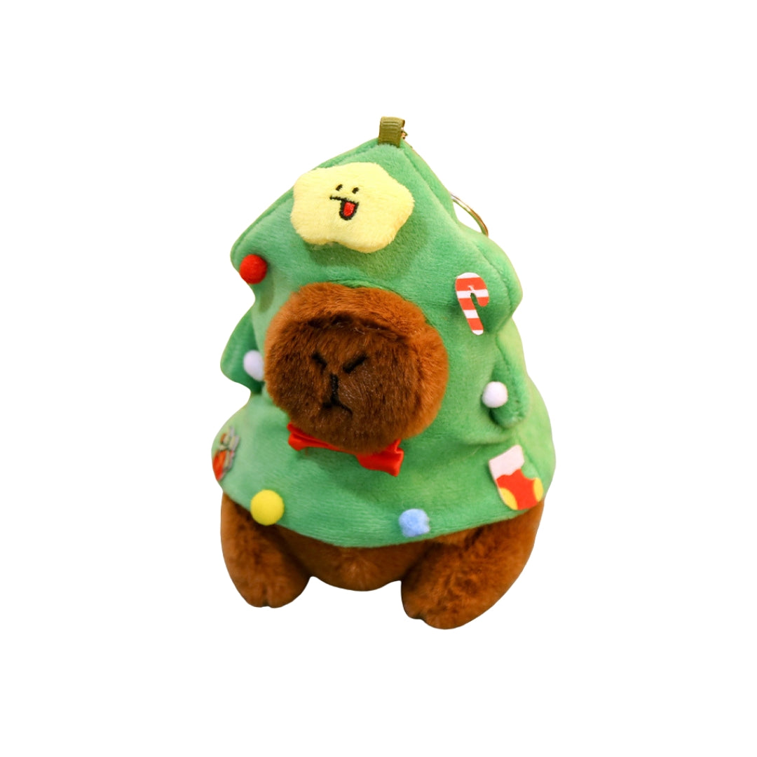 Peluche Capibara Con Gorro Navideño