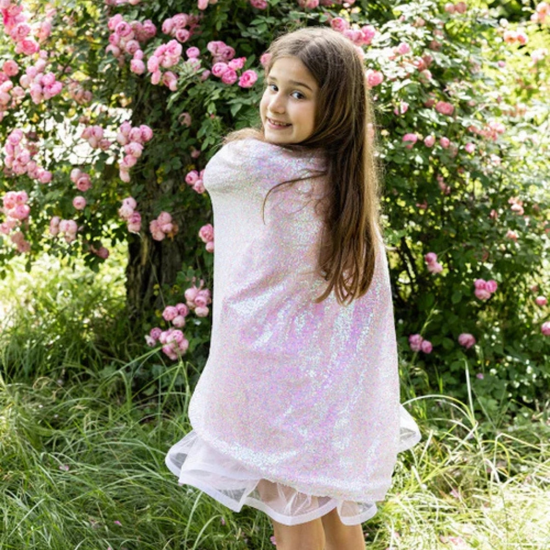 Capa de Lentejuelas Rosa