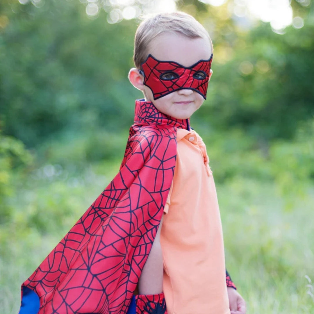 Capa de Araña con Máscara y Muñequeras