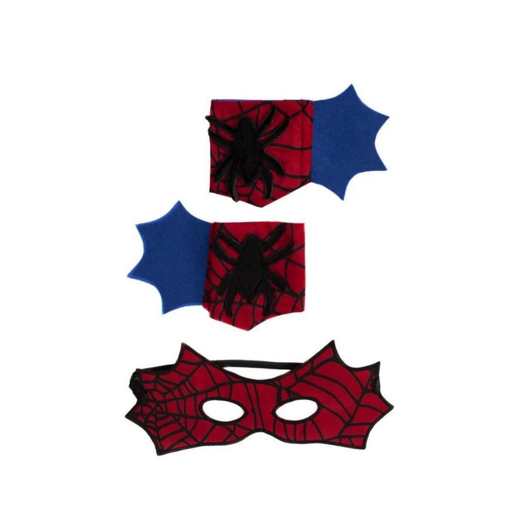 Capa de Araña con Máscara y Muñequeras