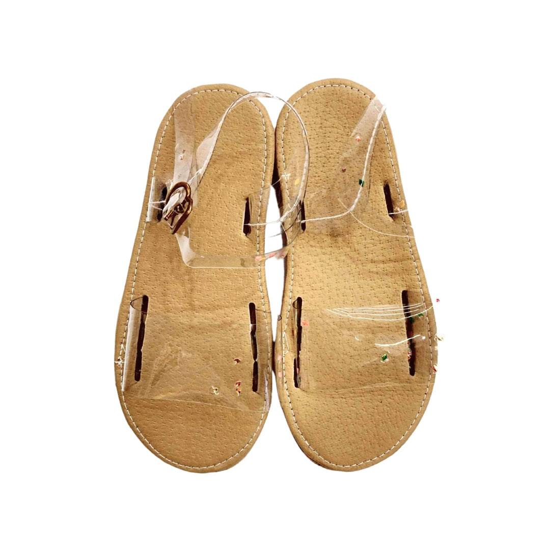 HUARACHES TIRAS TRANSPARENTES