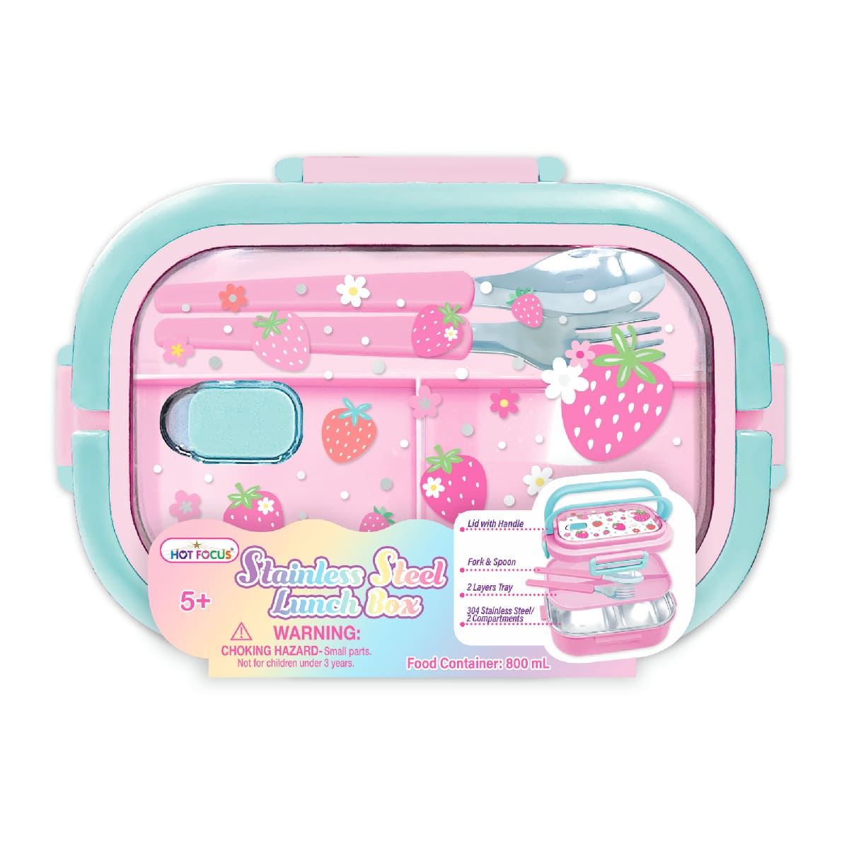 HOT FOCUS BENTO BOX ACERO FRESITA