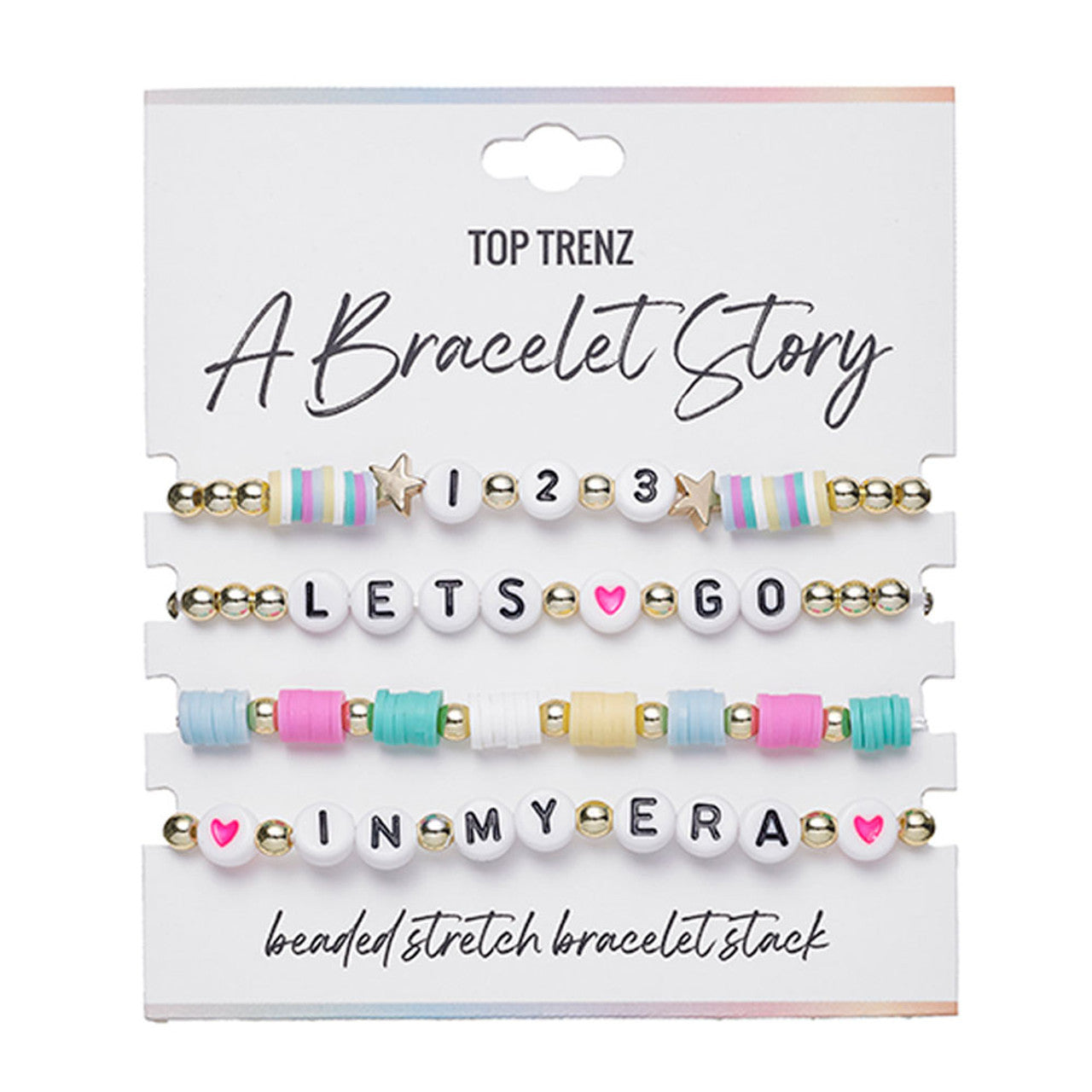 TOP TRENZ SET HISTORIA DE PULSERAS LETS GO