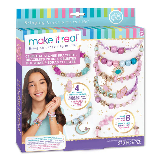 MAKE IT REAL PULSERAS DIY CON PIEDRAS CELESTIALES