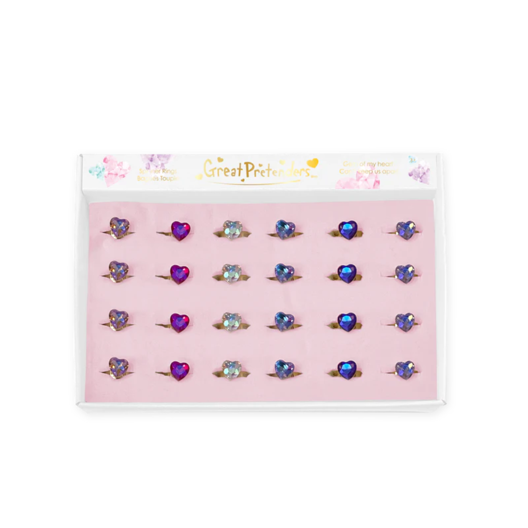 GEM OF MY HEART SPINNER RINGS