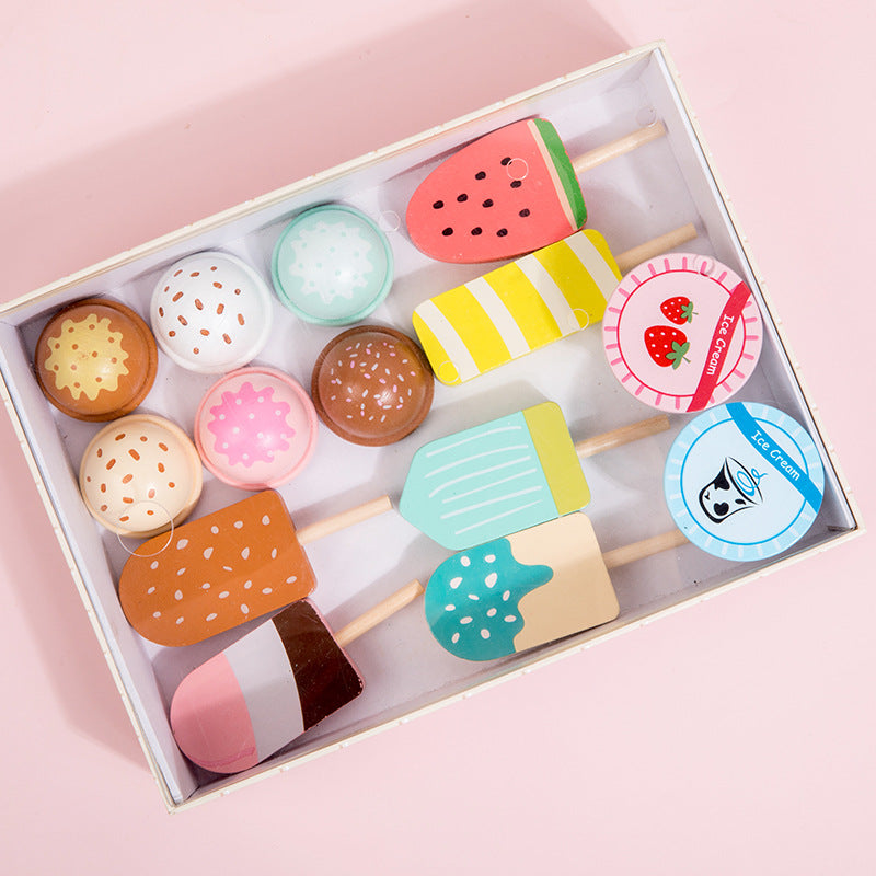 MOSTRADOR DE HELADOS DE MADERA