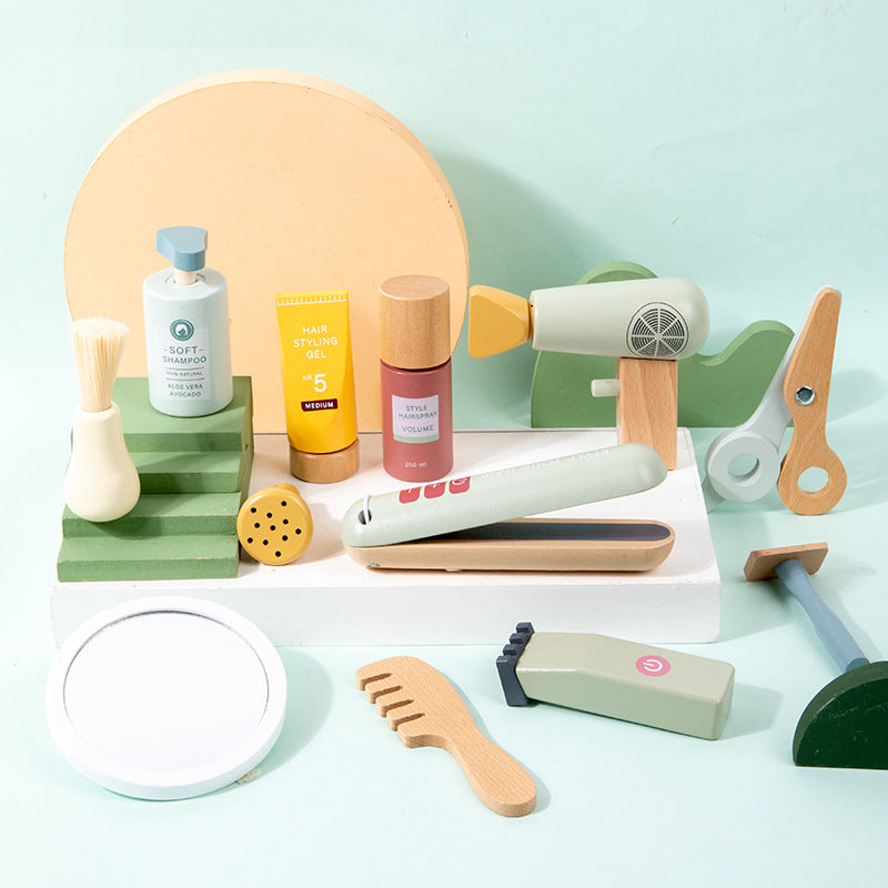 JUEGO DE MADERA BARBER BAG