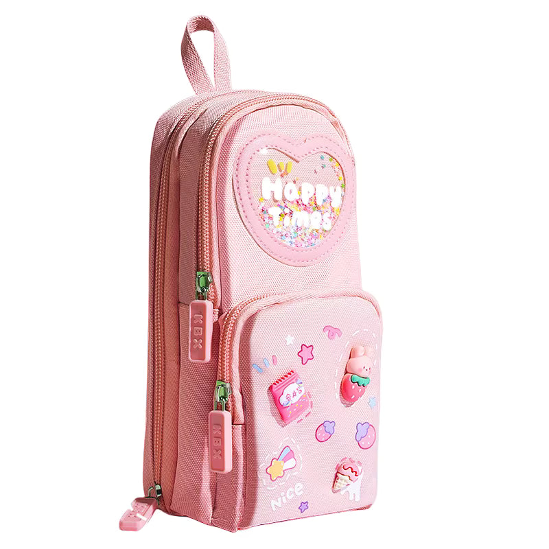 Estuchera Rosa Kawaii