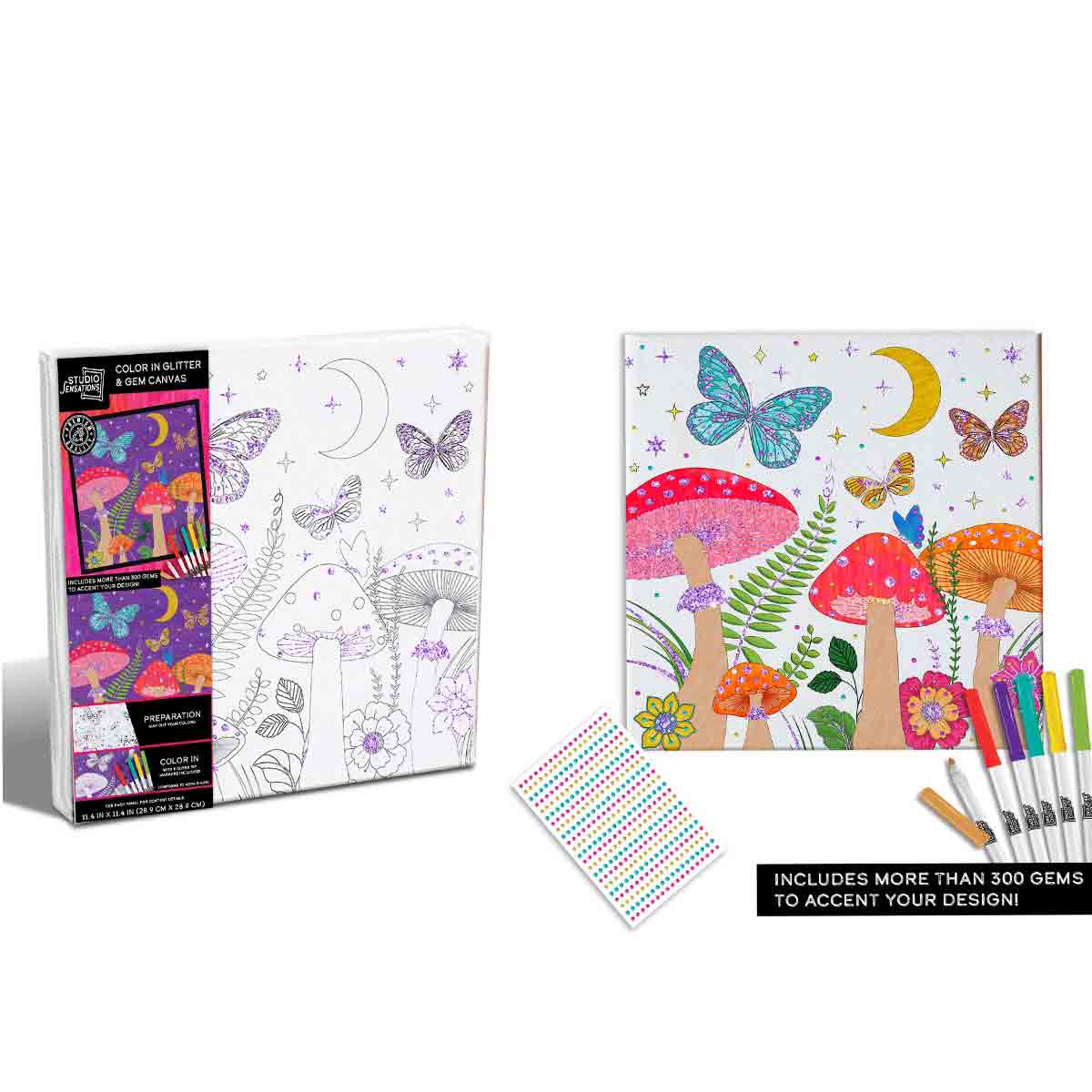 ANKEY PLAY KIT PARA COLOREAR HONGOS CON BRILLANTINA