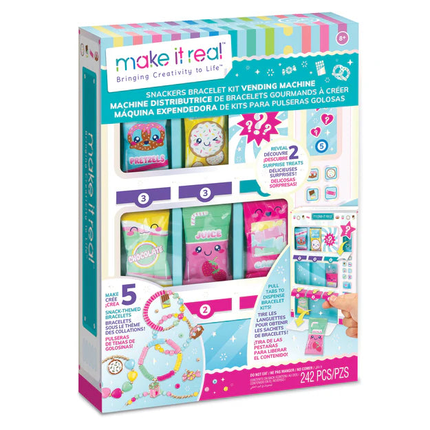 MAKE IT REAL MÁQUINA EXPENDEDORA DE KIT DE PULSERAS SNACKERS