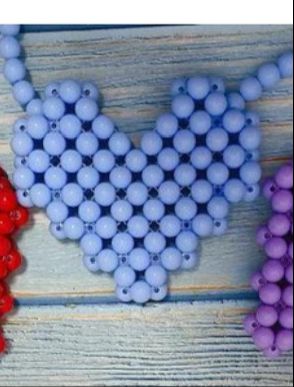 BOLSAS PERLAS CORAZON AZUL