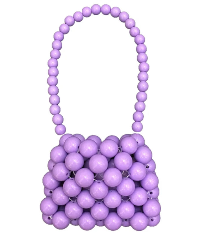 BOLSO PERLAS MORADO