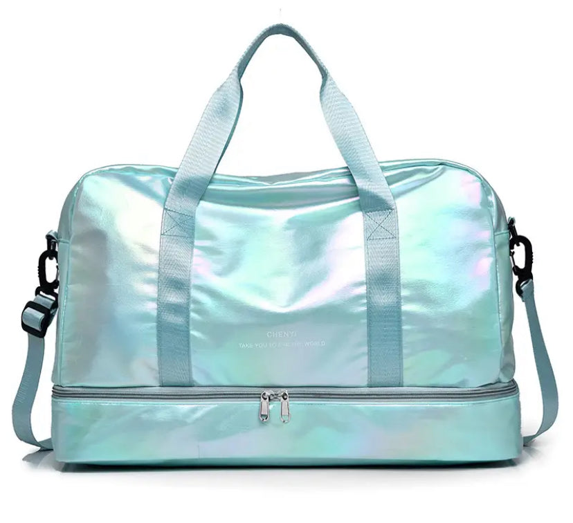 MALETA HOLOGRAFICA AZUL