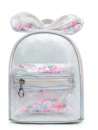MINI MOCHILA OREJITAS BLANCA