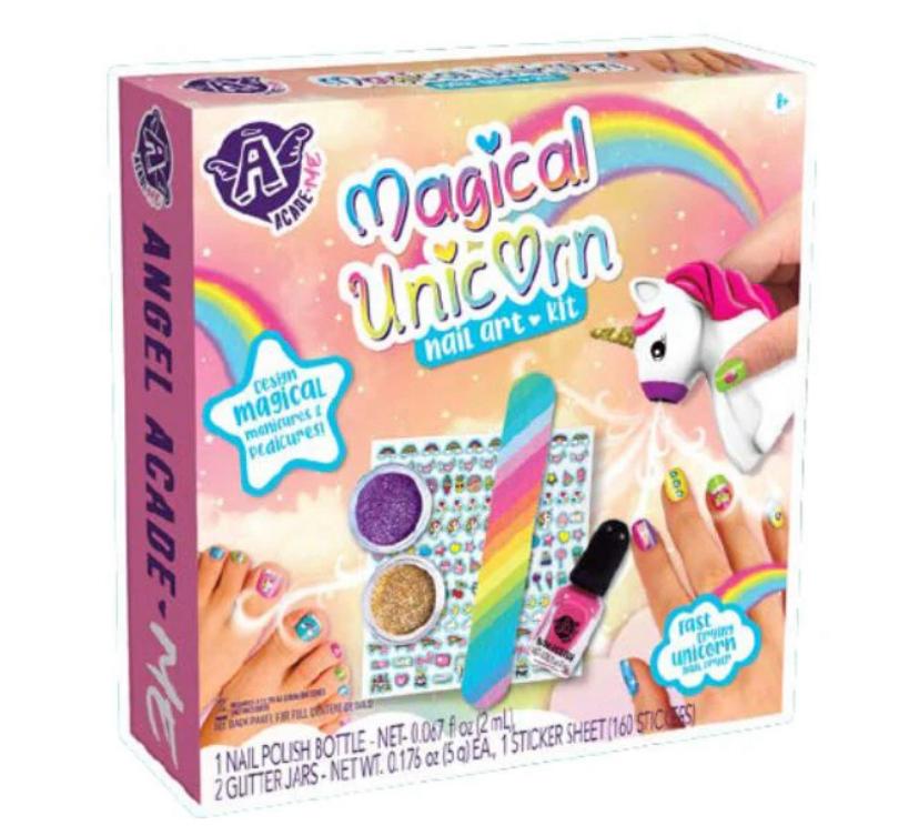 SET DISEÑO DE UÑAS UNICORNIO