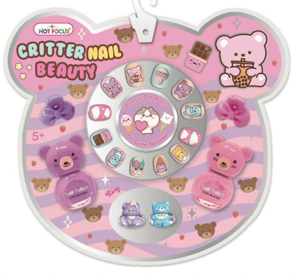 HOT FOCUS SET UÑAS CRITTER