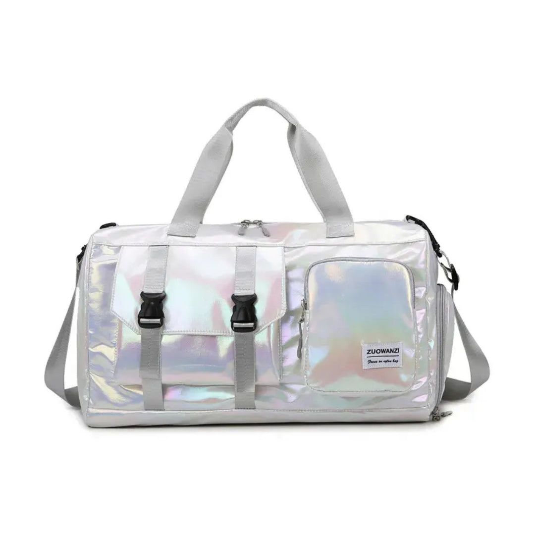 Gym Bag Holográfica Blanca