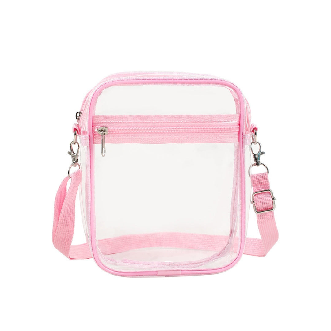Lochera Transparente Rosa Pastel