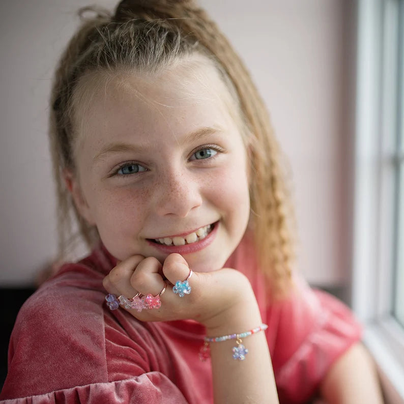 SET DE ANILLOS FLORES