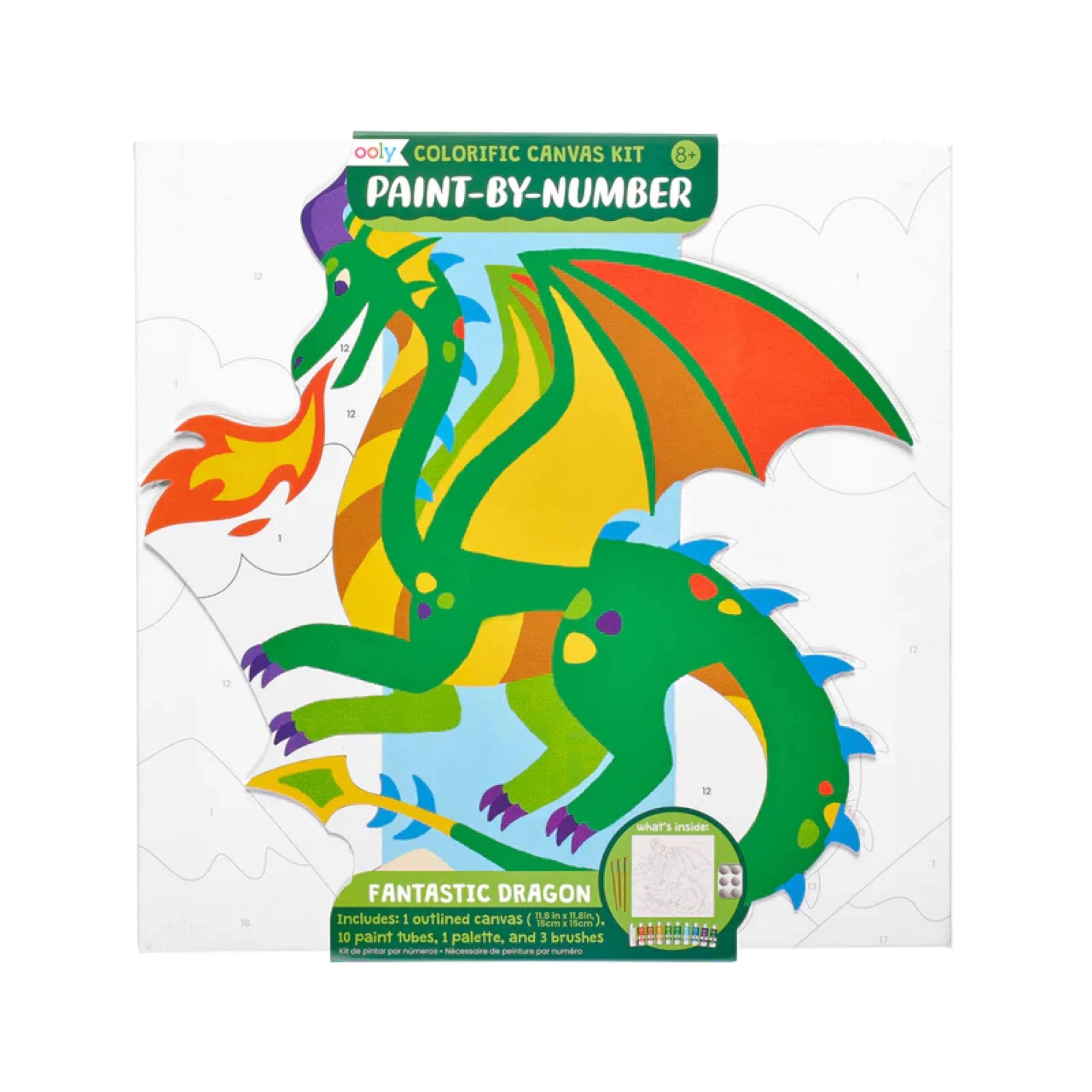OOLY LIENZO PINTURA DRAGON VERDE