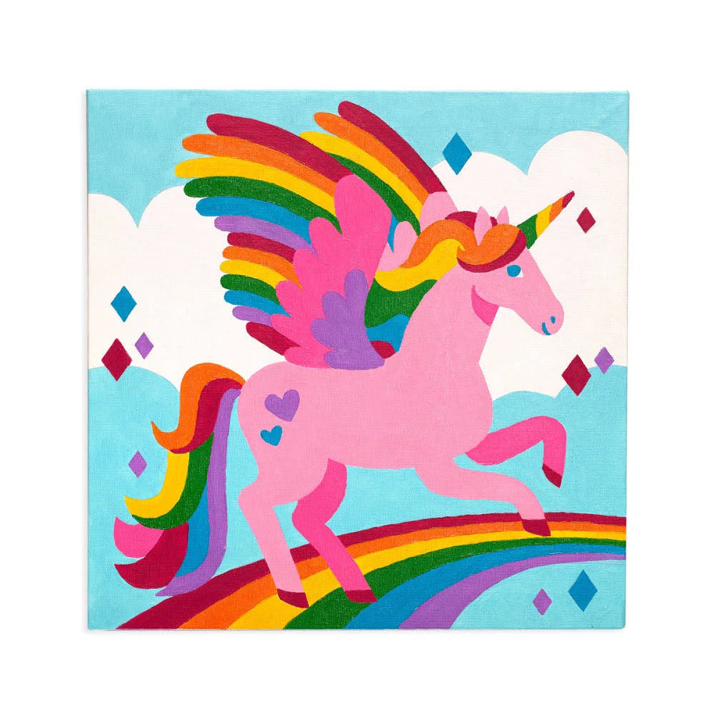 OOLY LIENZO PINTURA UNICORNIO ROSA
