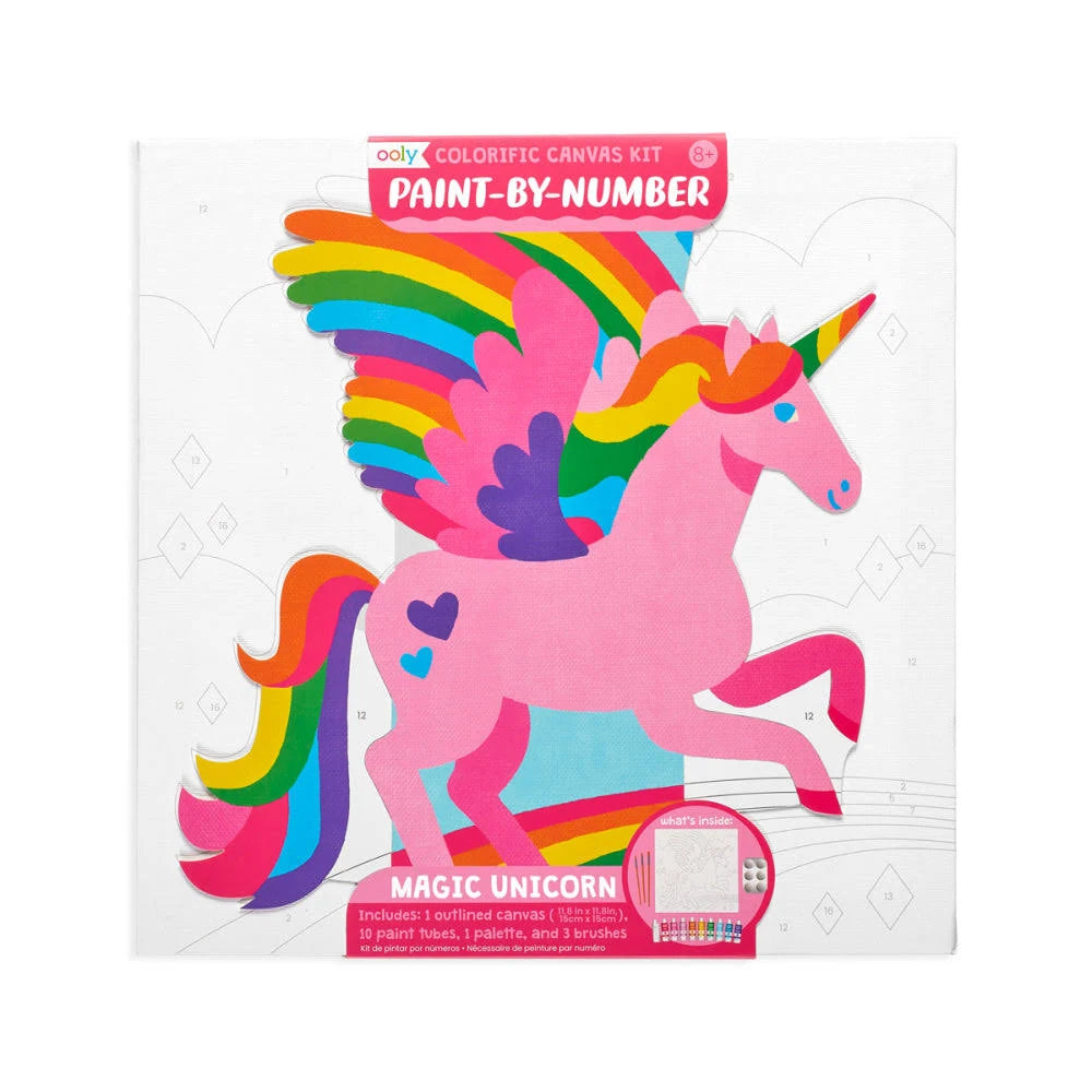 OOLY LIENZO PINTURA UNICORNIO ROSA