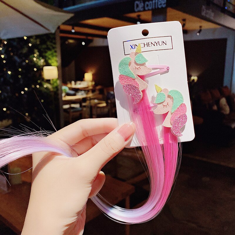 CLIPS-EXTENSIÓN UNICORNIO ROSA