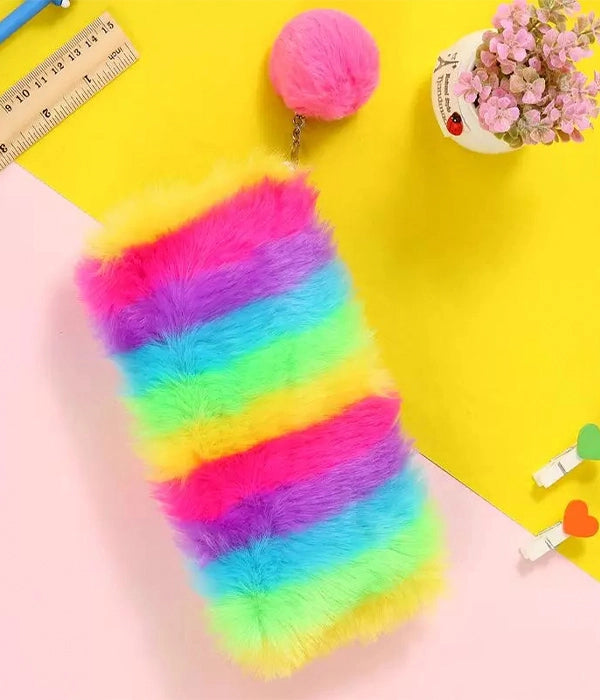 CARTUCHERA AFELPADA ARCOÍRIS