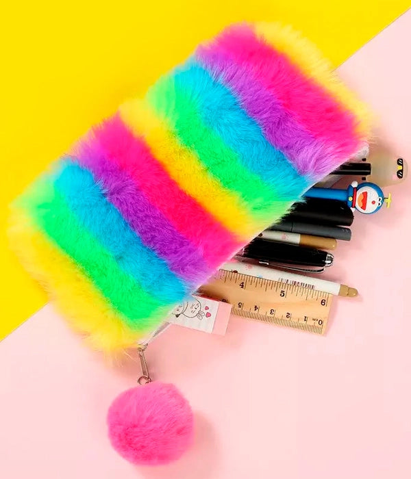 CARTUCHERA AFELPADA ARCOÍRIS