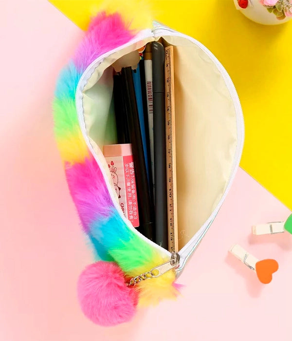 CARTUCHERA AFELPADA ARCOÍRIS