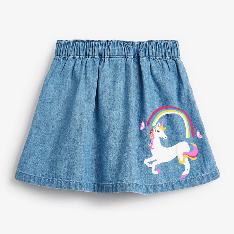 Falda Unicornio Mezclilla